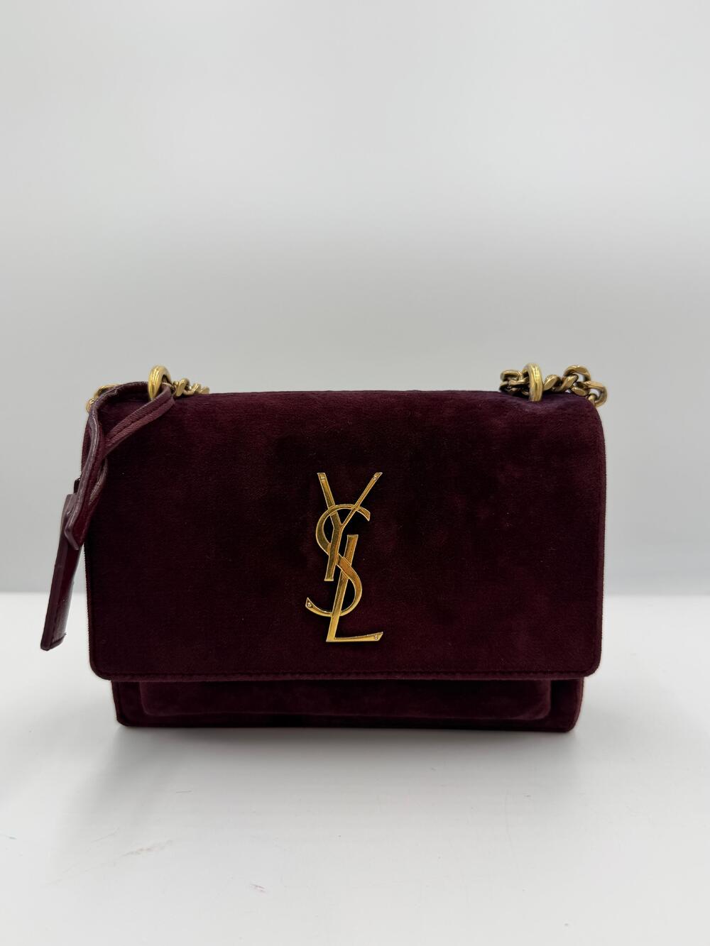 Saint Laurent Velvet Sunset Chain Shoulder